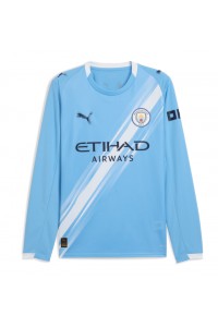 Manchester City Jalkapallovaatteet Kotipaita 2025-26 Pitkähihainen